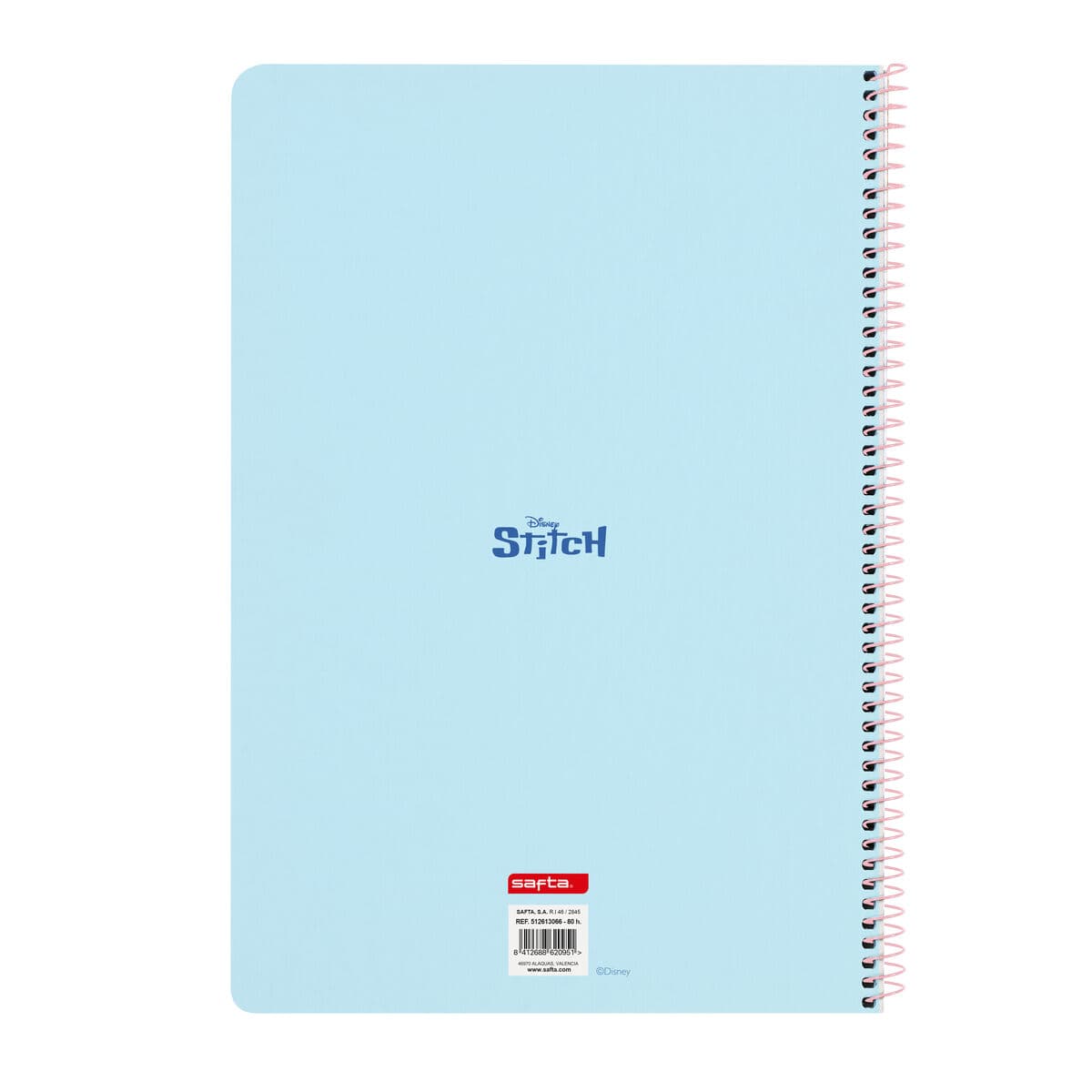 Rõngaskiirköitja Lilo & Stitch Ohana Sinine Heleroosa A4 21.5 x 31 x 1 cm - Image 2