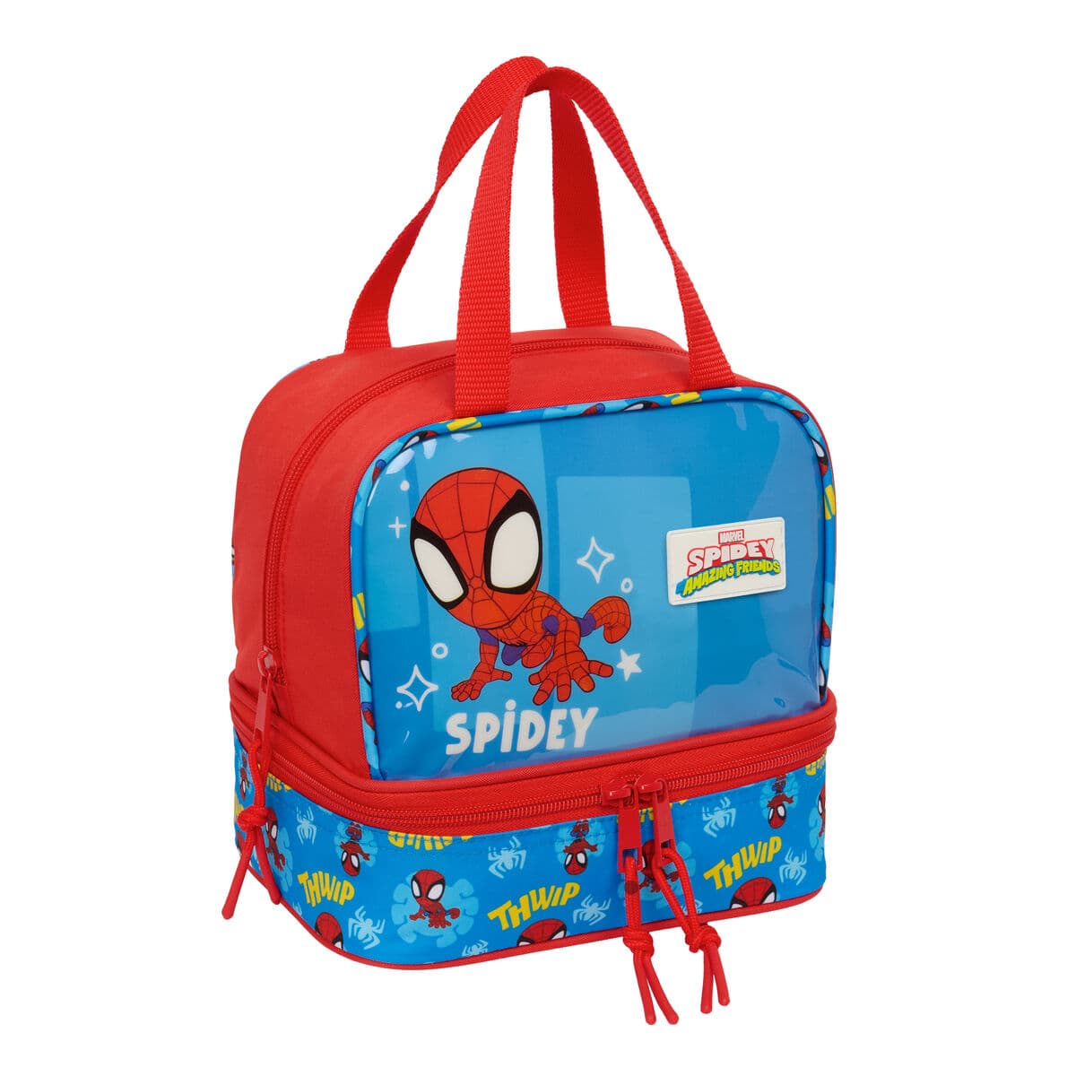 Portameriendas Spider-Man Azul Rojo 20 x 20 x 15 cm