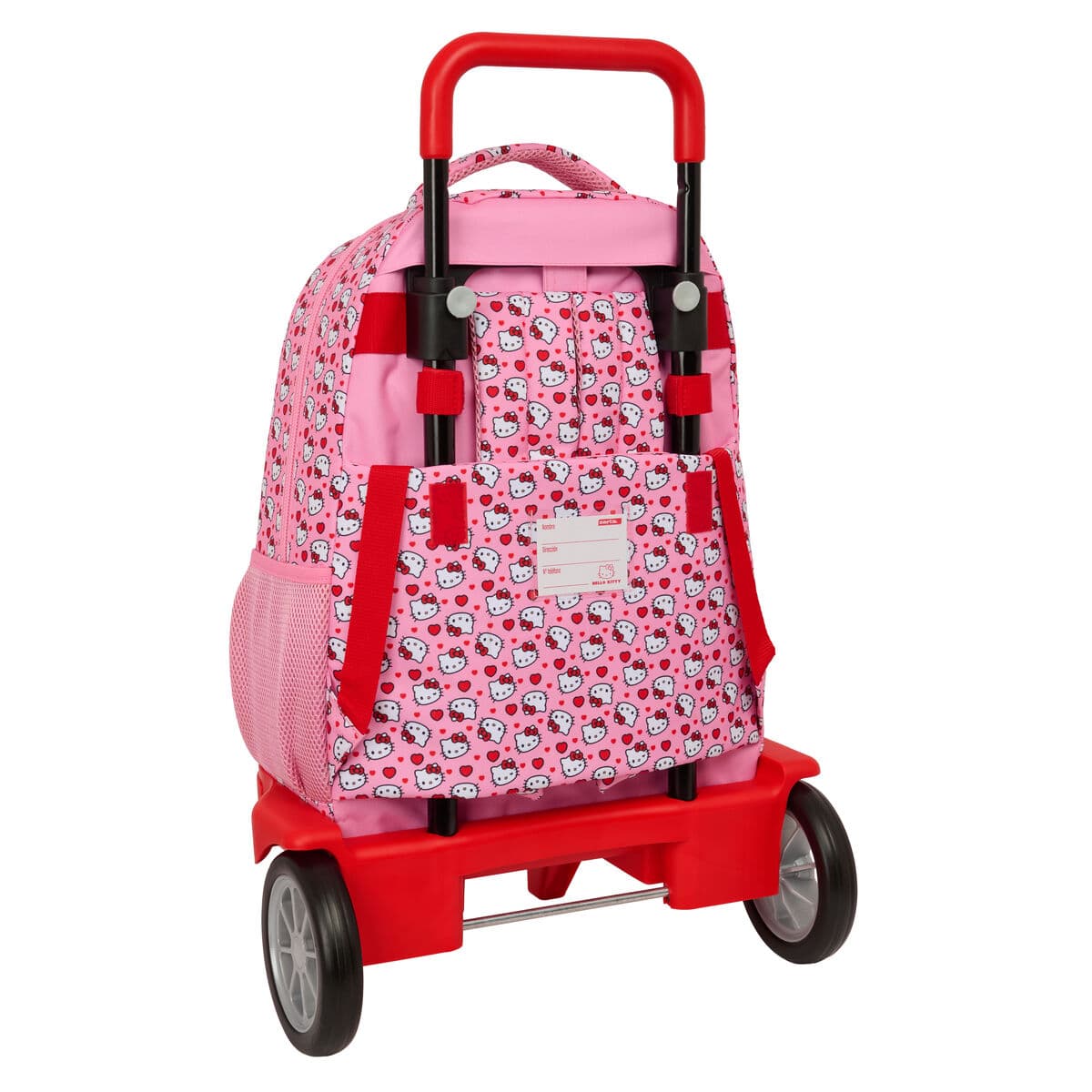 Mochila Escolar con Ruedas Hello Kitty Rosa 33 x 45 x 22 cm - Image 3