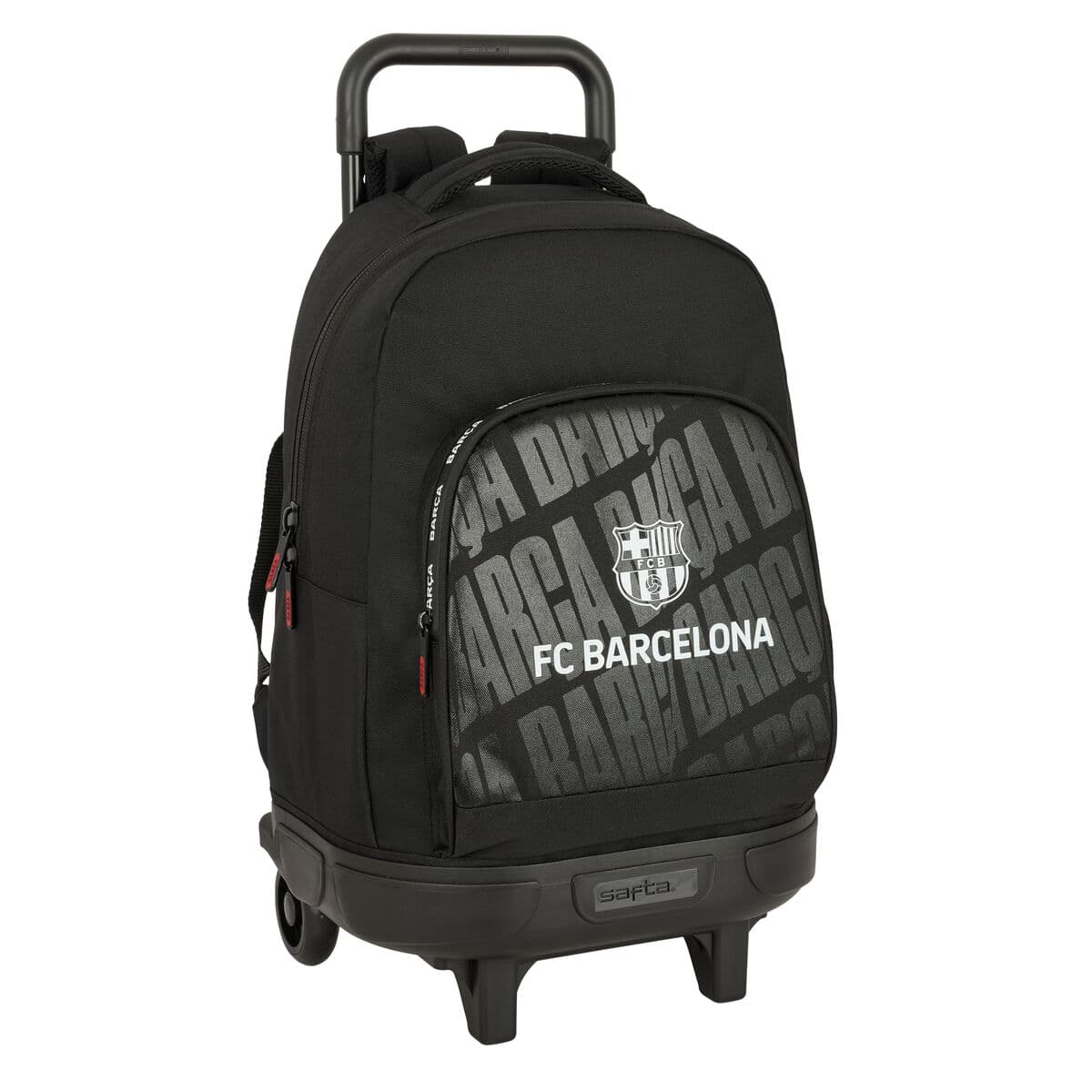 Mochila Escolar con Ruedas F.C. Barcelona Negro 33 x 45 x 22 cm