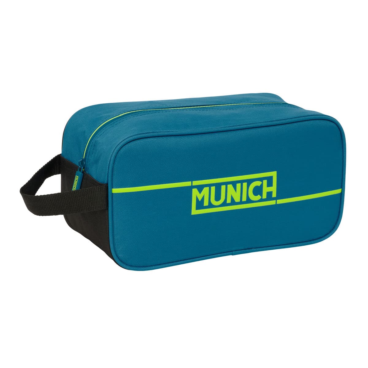 Zapatillero de Viaje Munich Land Negro Verde 29 x 15 x 14 cm