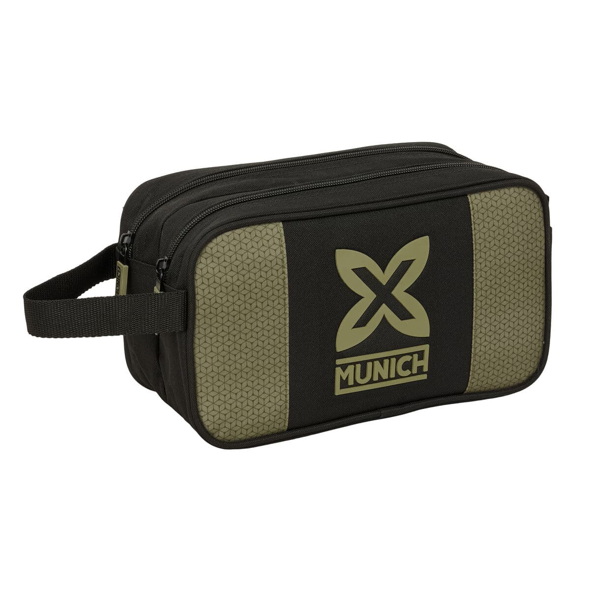 Neceser de Viaje Munich West Negro Verde 26 x 15 x 12.5 cm