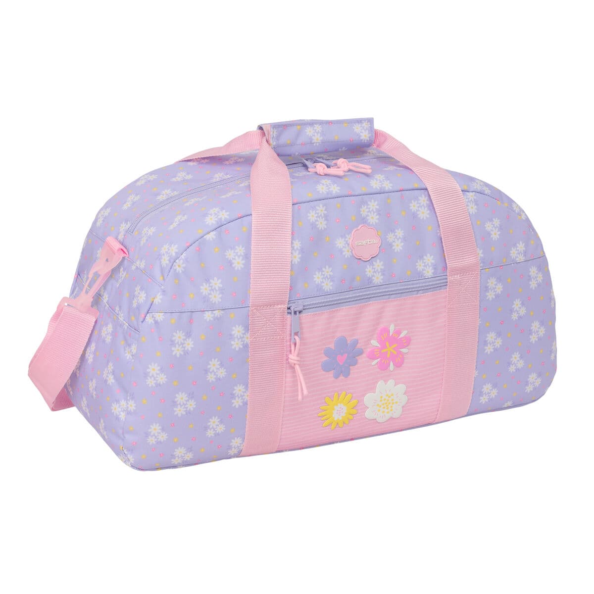 Bolsa de Deporte Safta Bouquet Rosa Lila 50 x 26 x 20 cm