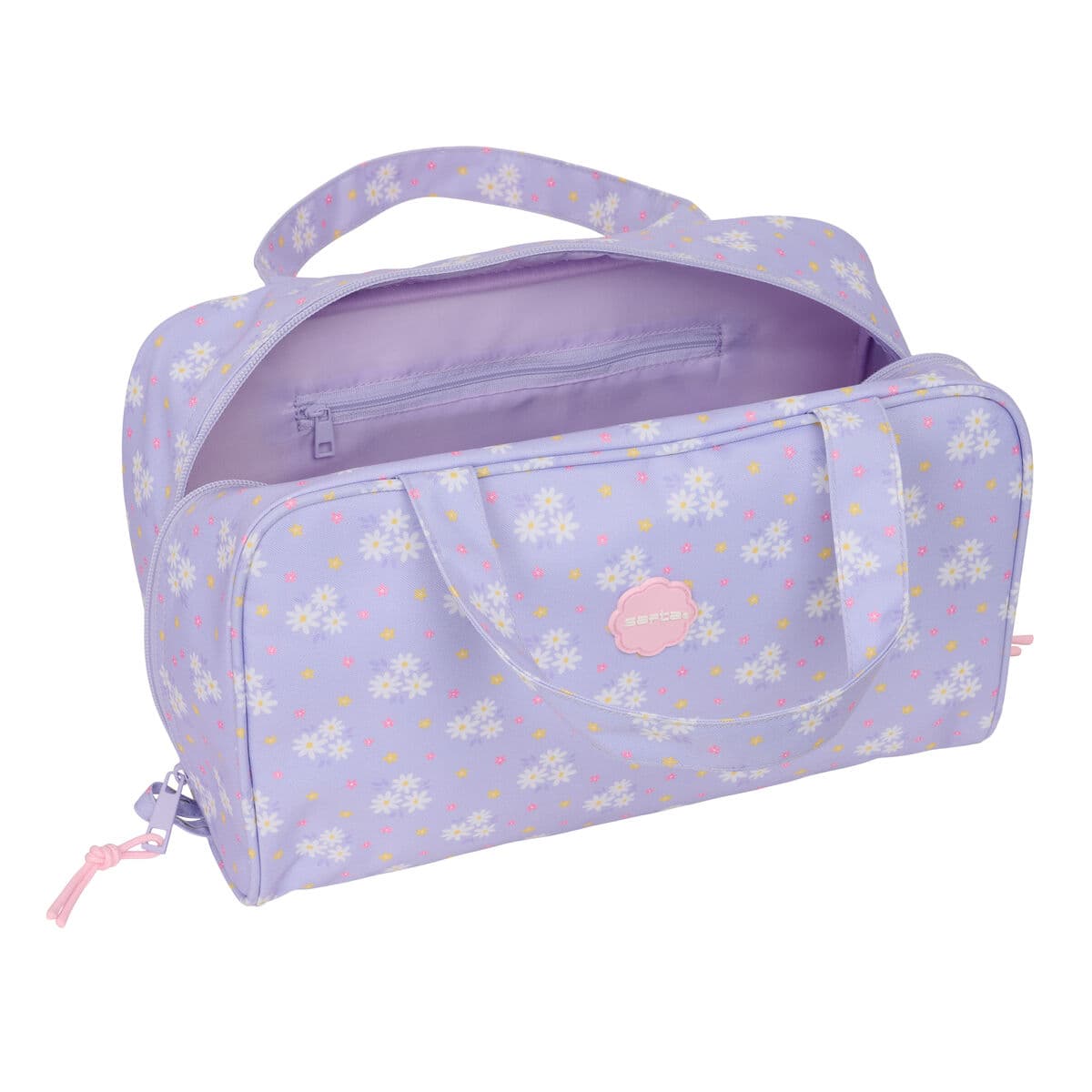 Necessaire da Viaggio Safta Bouquet Rosa Lilla 31 x 14 x 19 cm - Image 2