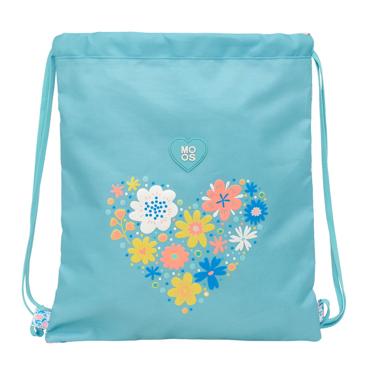 Bolsa Mochila con Cuerdas Moos Fiori Multicolor 35 x 40 x 1 cm
