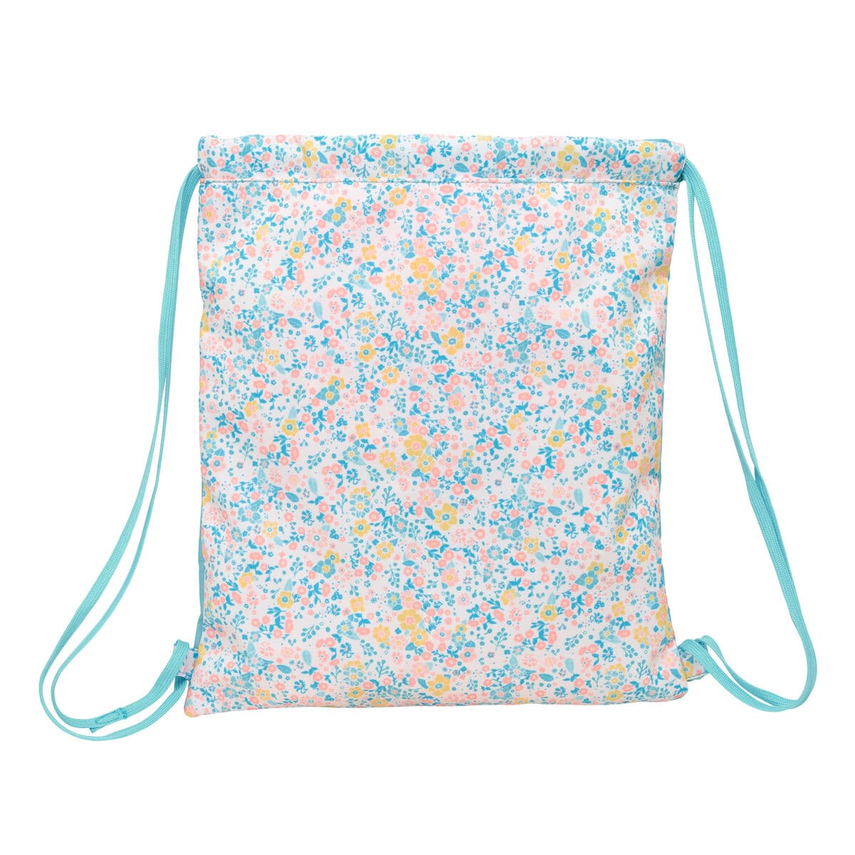 Rucksacktasche mit Bändern Moos Fiori Bunt 35 x 40 x 1 cm - Image 5
