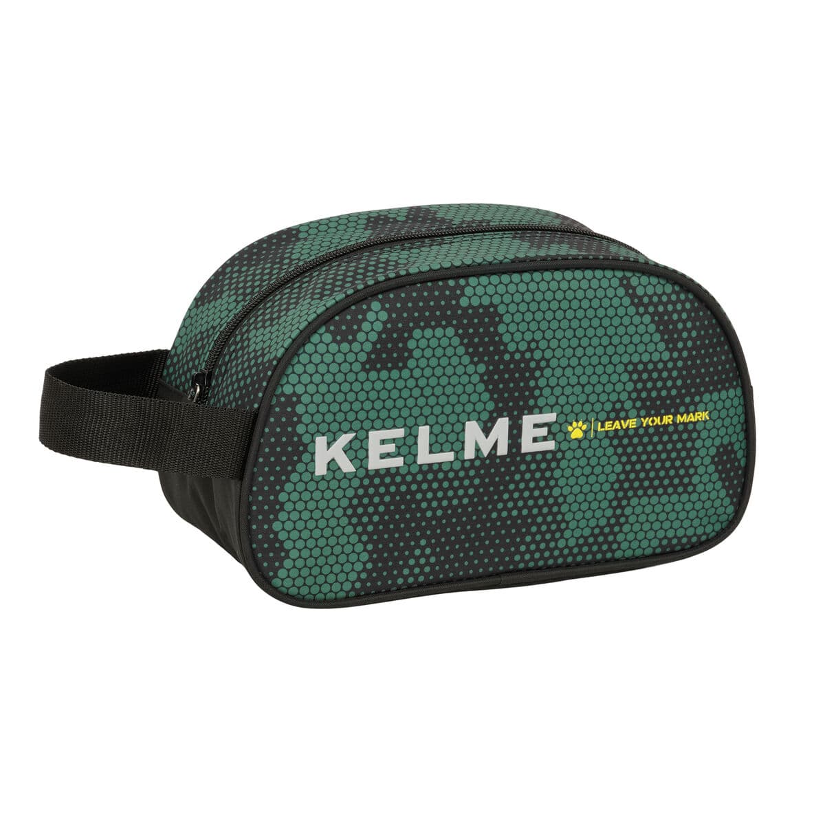 Neceser de Viaje Kelme Camo Negro Verde 26 x 15 x 12 cm