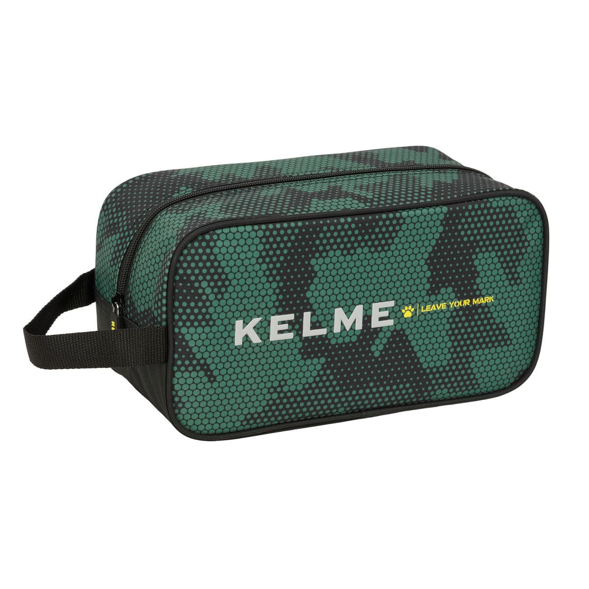 Zapatillero de Viaje Kelme Camo Negro Verde 29 x 15 x 14 cm