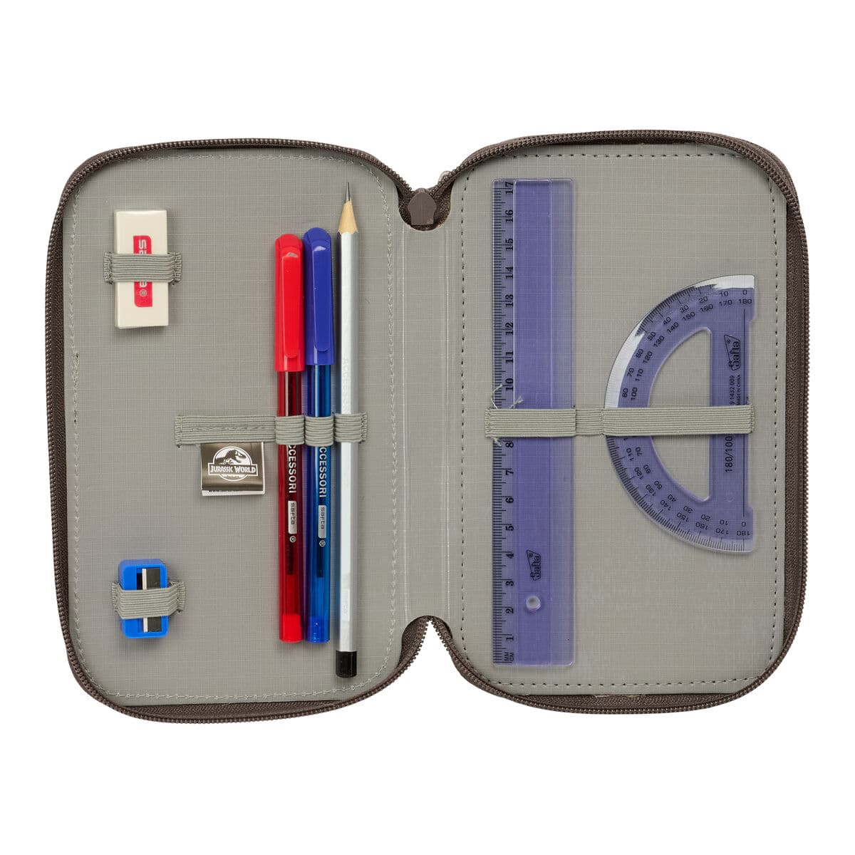 Portatodo Jurassic World Marrón 12,5 x 19,5 x 5,5 cm 37 Piezas - Image 4