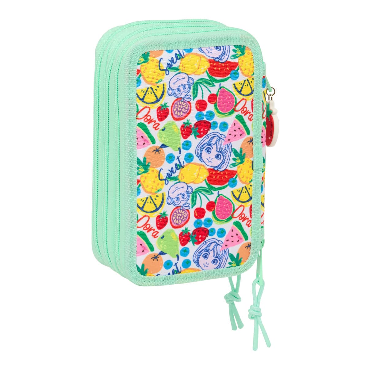 Driedubbele Pennenzak Dora Groen 37 Onderdelen - Image 4