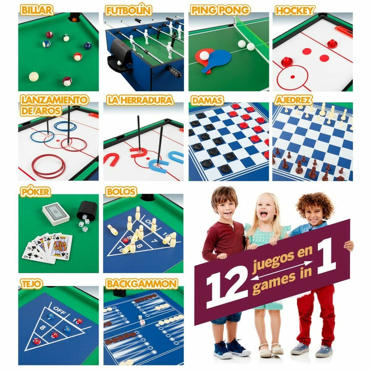 Tavolo multi-gioco Colorbaby 107 x 83,5 x 61 cm 150 Pezzi - Image 5