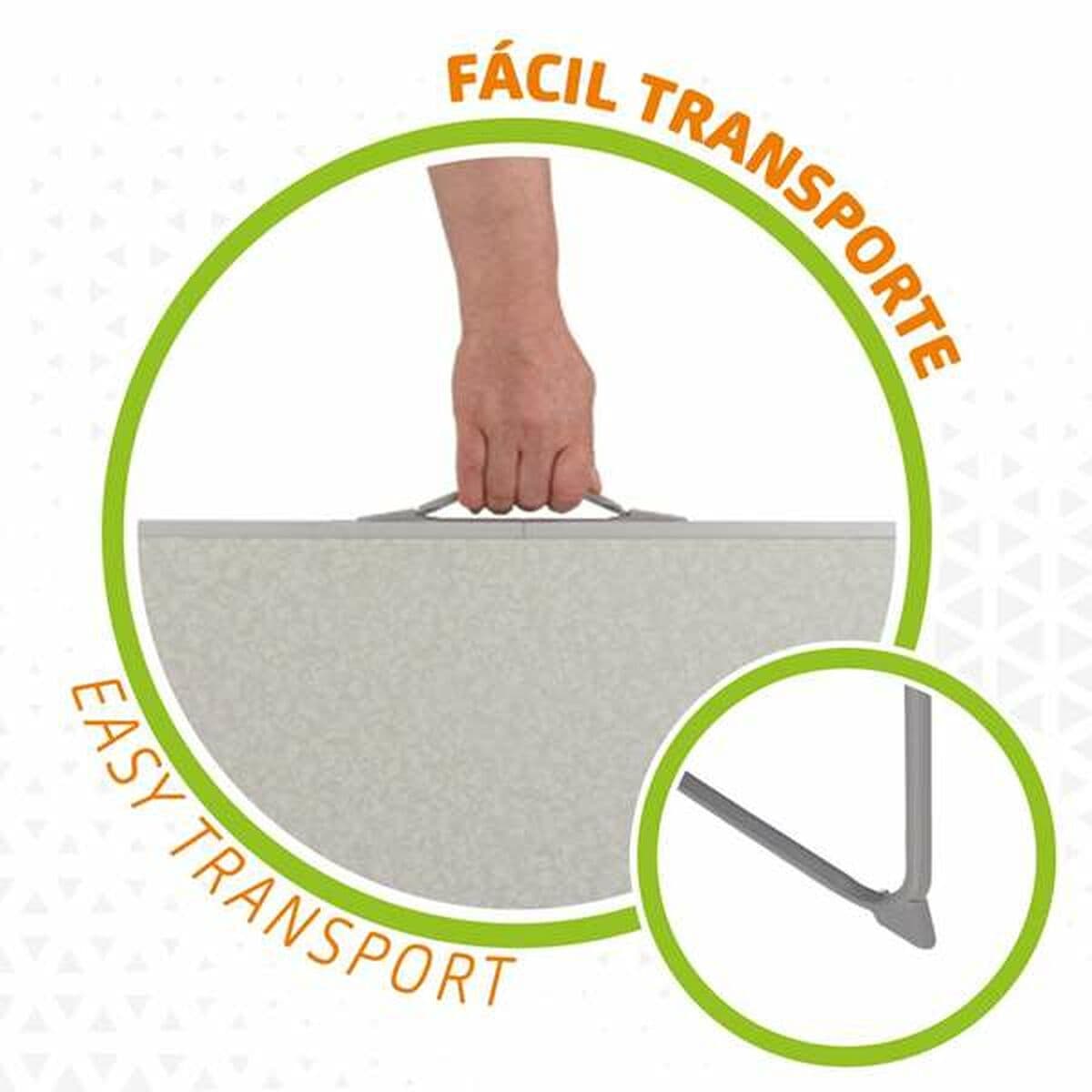 Mesa Plegable Aktive Blanco Acero Madera MDF 80 x 60 x 70 cm - Image 7