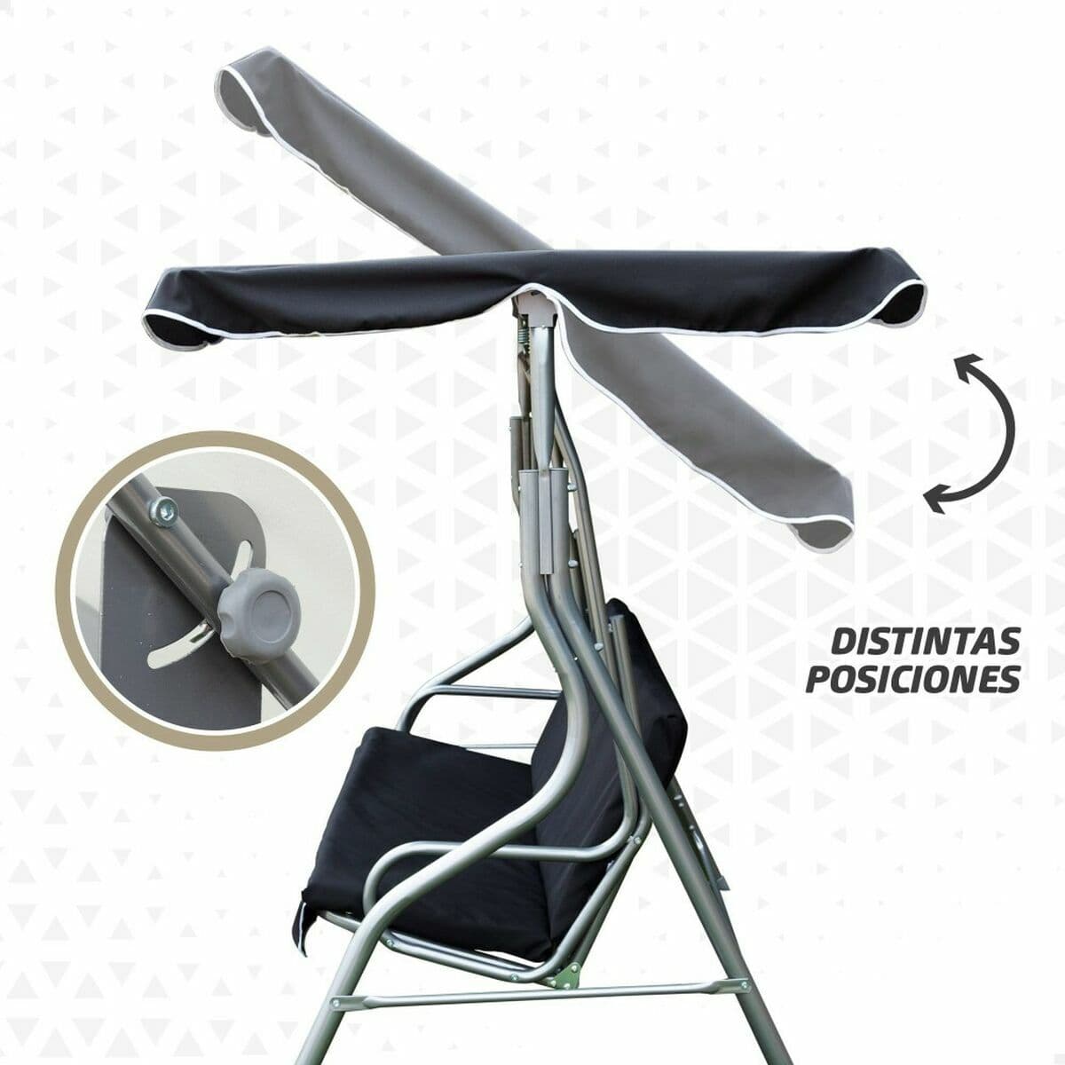 Smulkintuvas Aktive 3 vietos Juoda 180 x 107 x 160 cm - Image 3