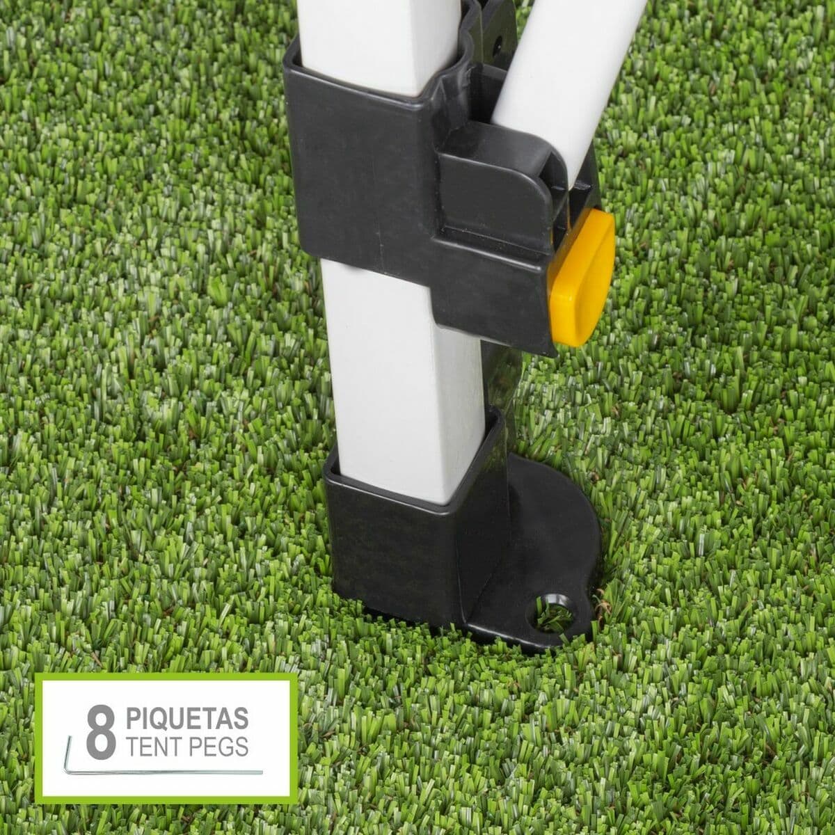 Cenador Aktive 300 x 300 x 220 cm Verde Plegable Altura ajustable - Image 5