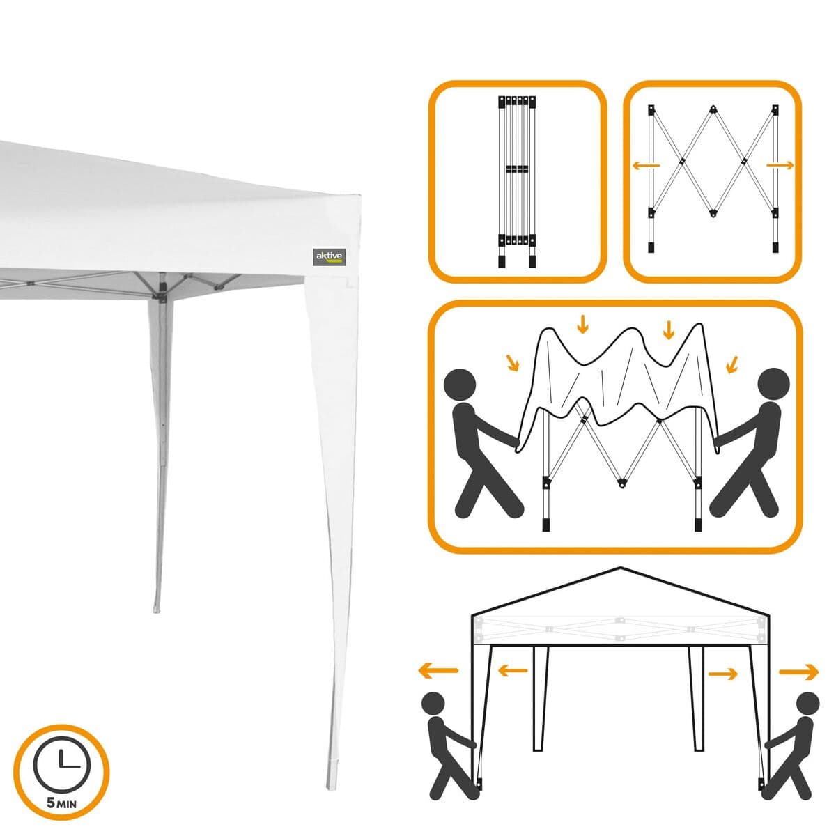 Pavėsinė Aktive Balta (Naudoti A) - Image 12