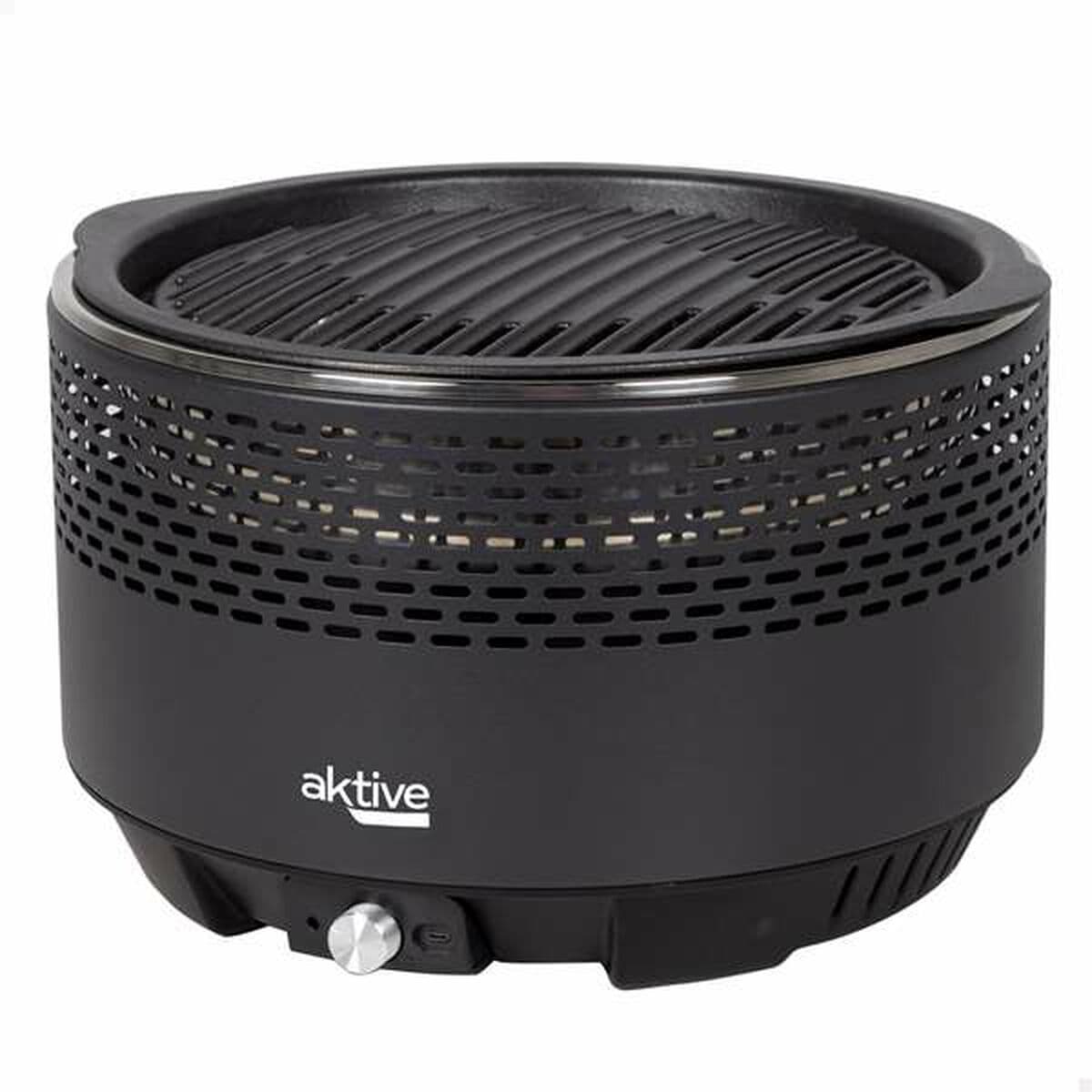 Barbacoa Portátil Aktive Redonda Sin humo Negro Ø 34 cm - Image 7