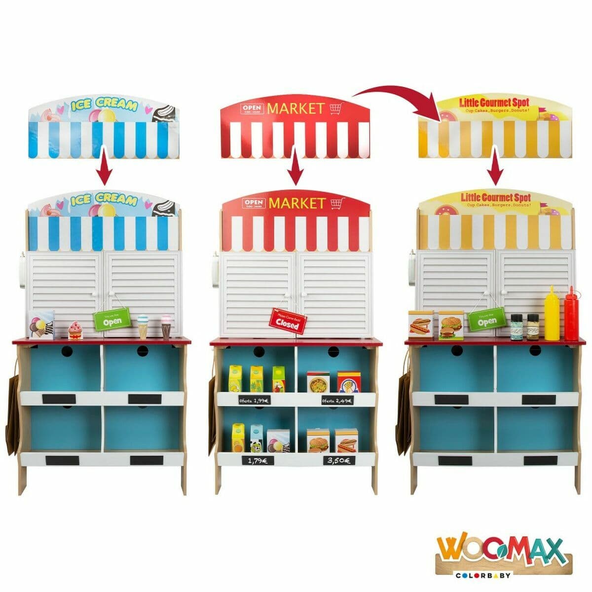 Toy kitchen Woomax Ice cream 60 x 40 x 109 cm - Image 5