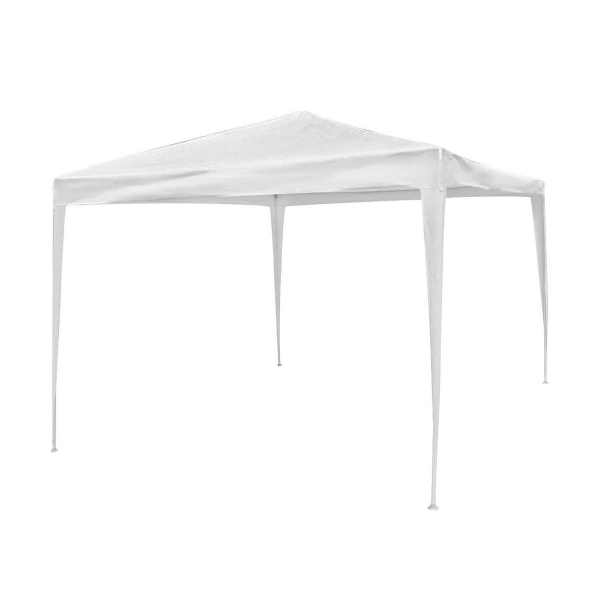 Pérgola Gazebo Rafia Acero 300 x 300 x 240 cm Blanco