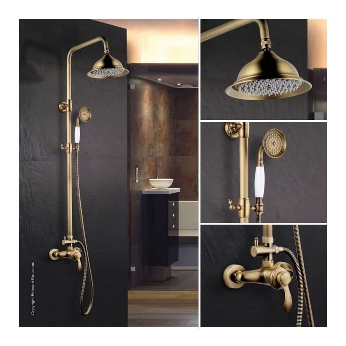 Dusche Säule Rousseau Gelb Polycarbonat - Image 2