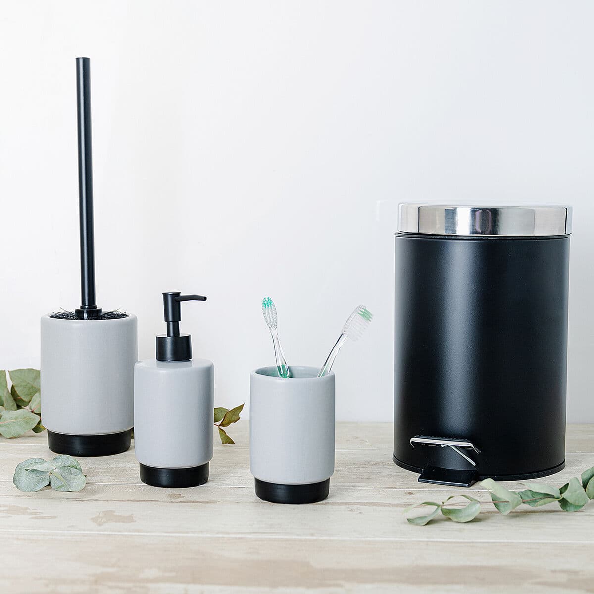 Ziepju dozators Quid Cabinet Pelēks Keramika - Image 2