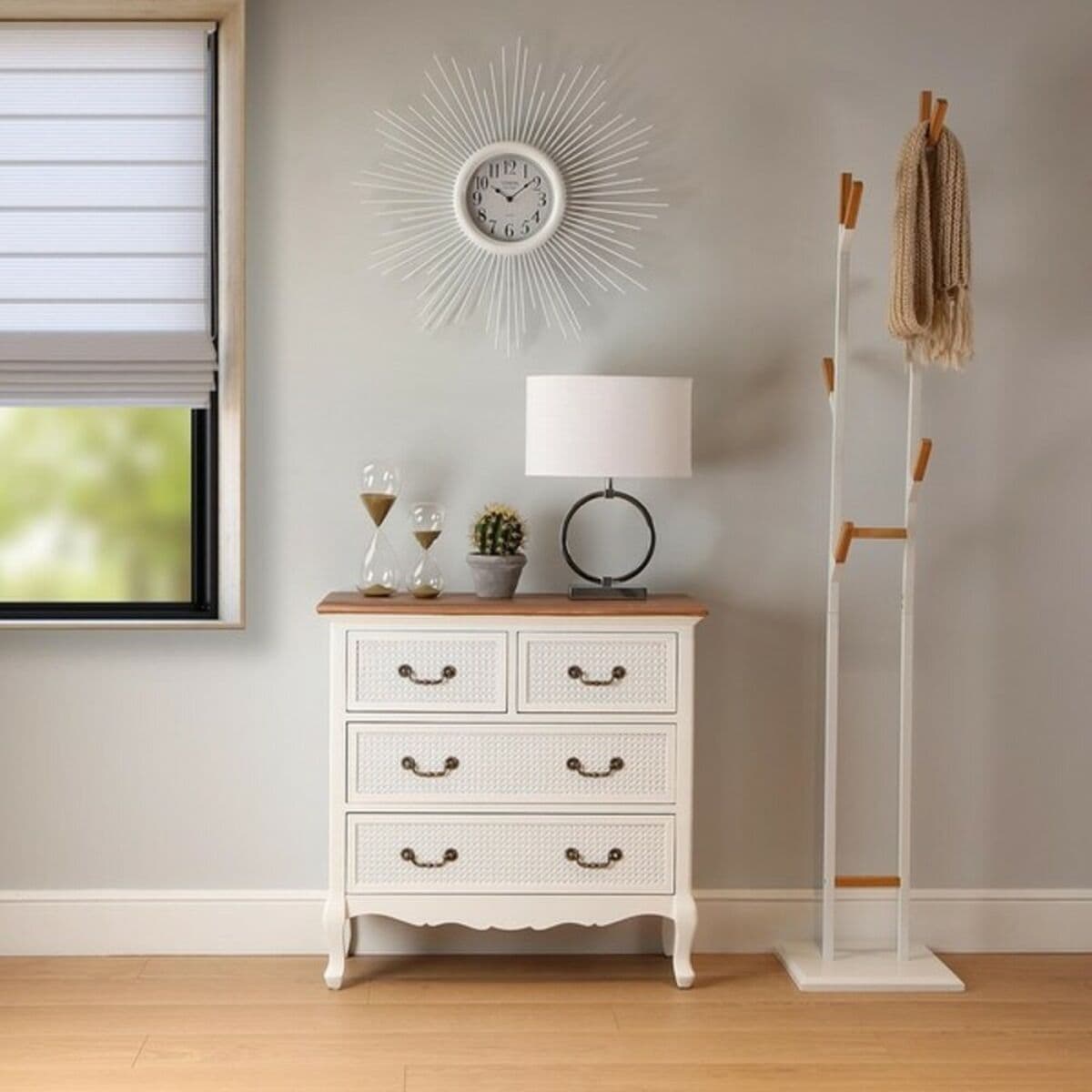 Ceas de Perete Versa VS-20460113 Metal Lemn MDF 68 x 6,5 x 68 cm - Image 2