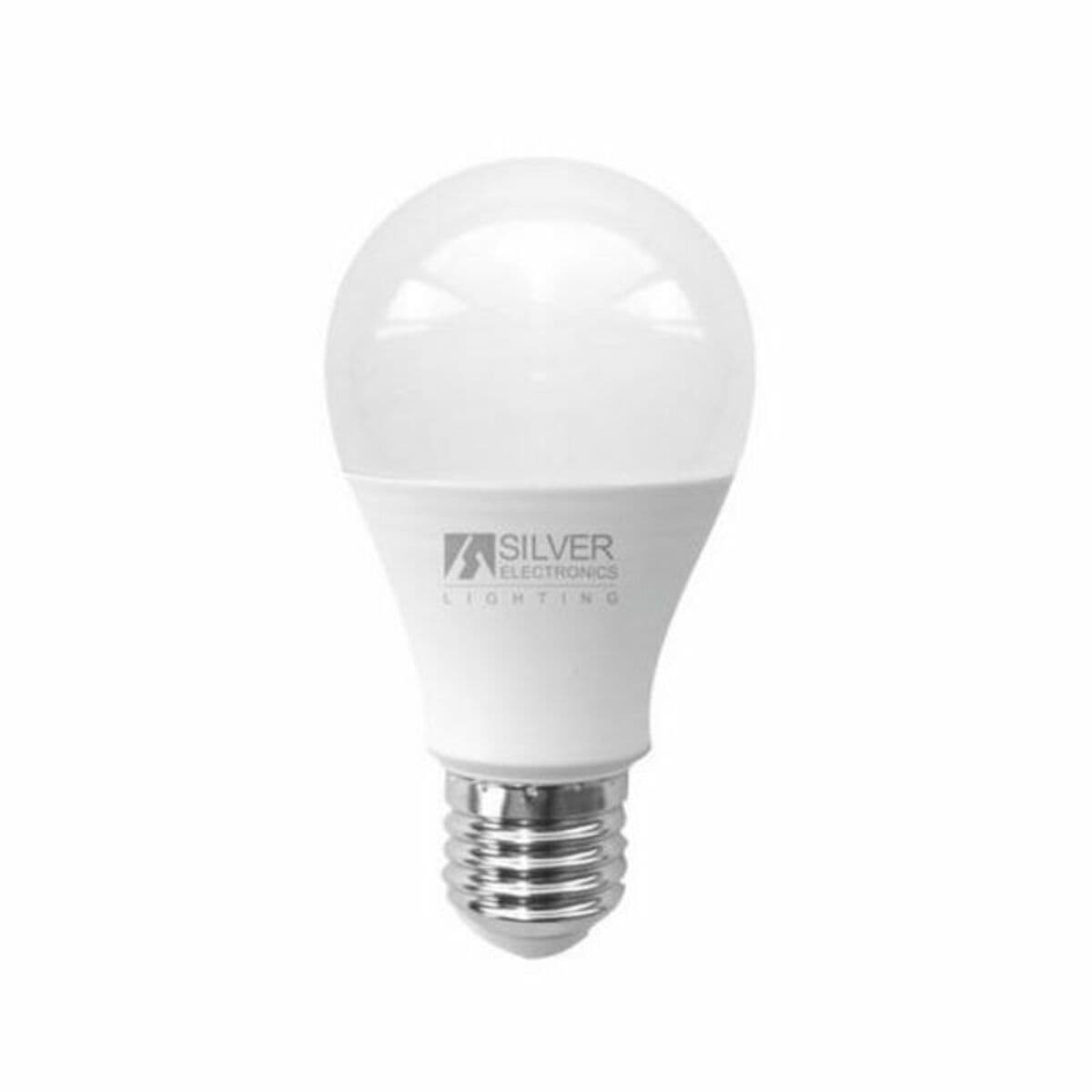 Apvali LED lemputė Silver Electronics ECO E27 15W Balta šviesa - Image 2