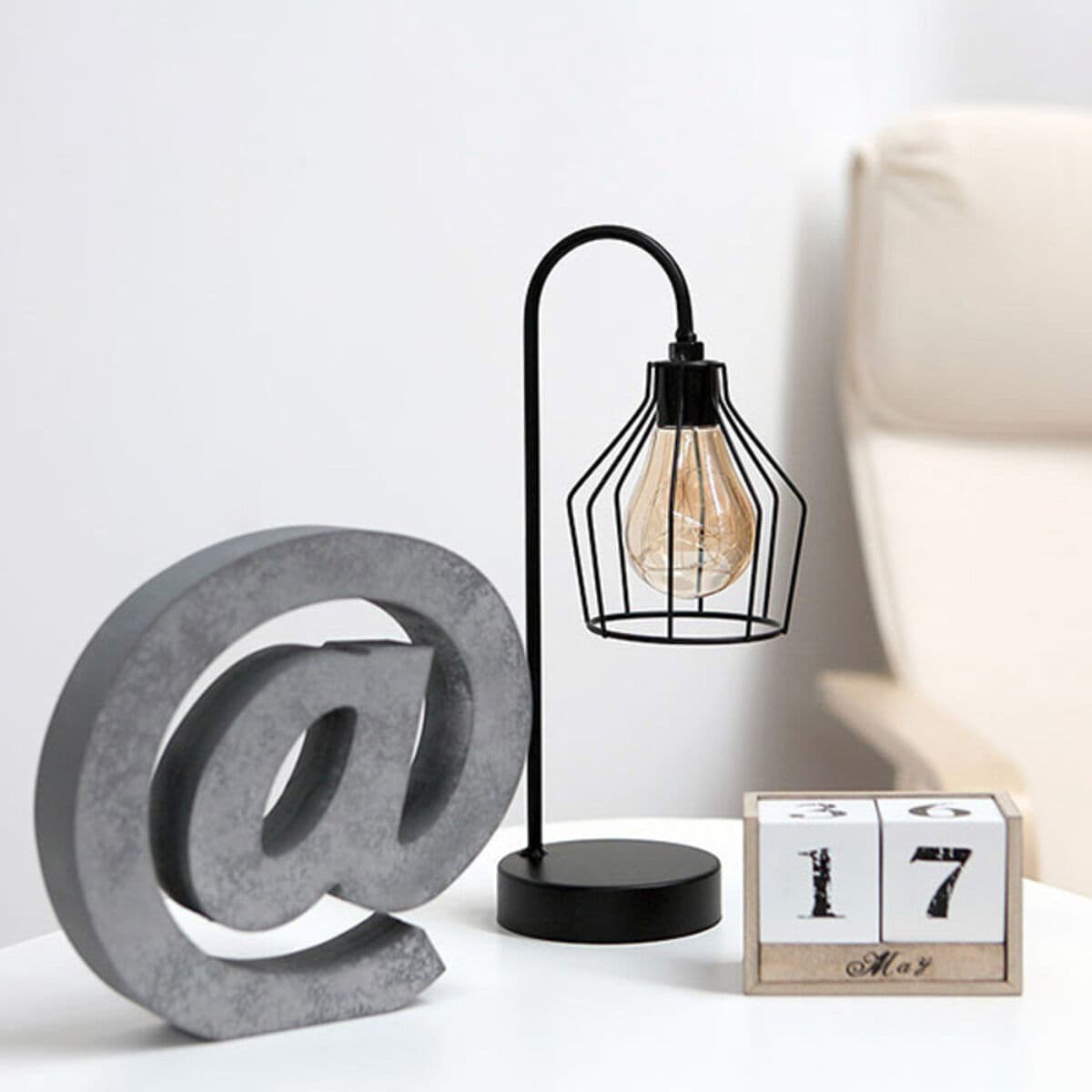 Letra Gris 20 x 4 cm Madera - Image 2