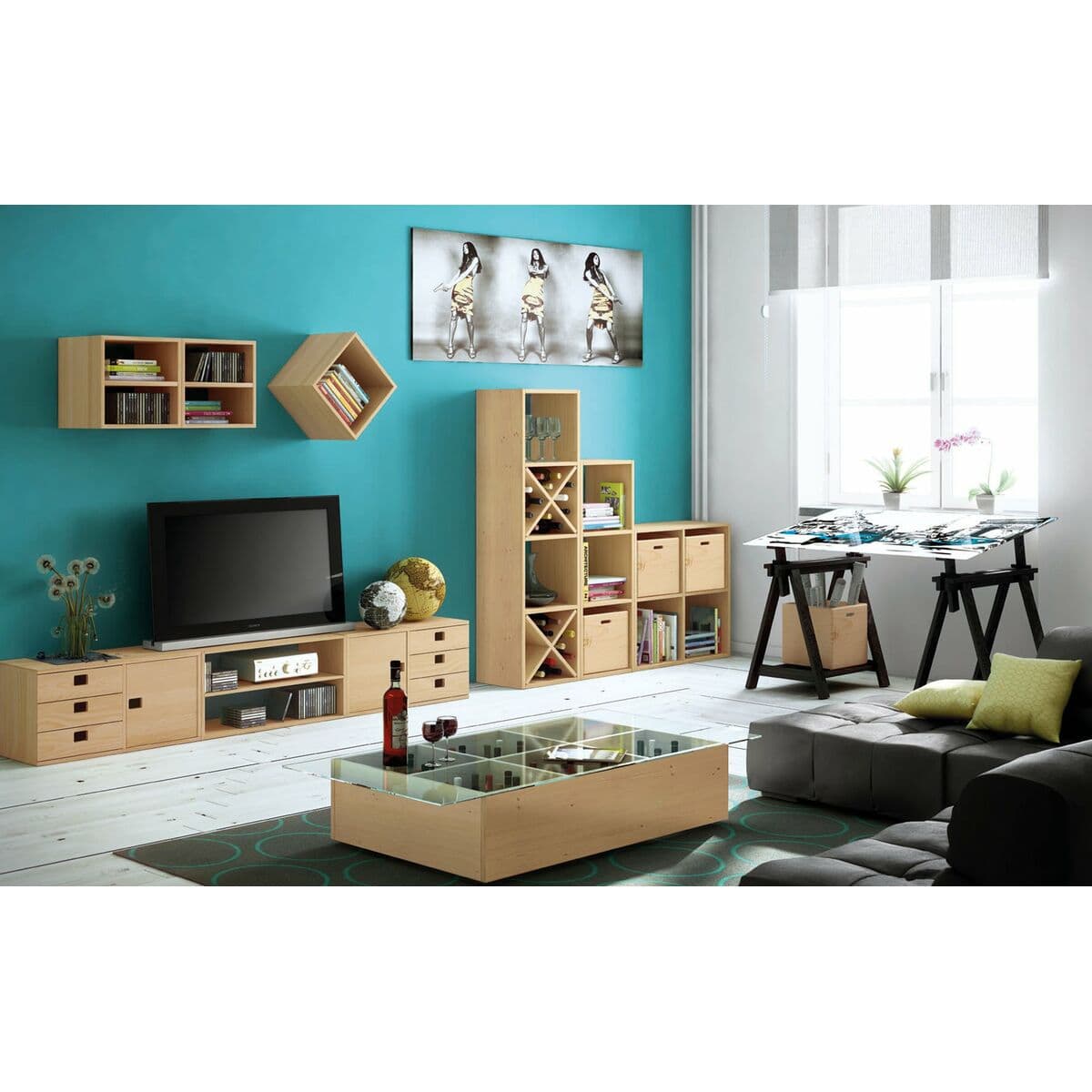 Sztaluga Astigarraga Archi Tec Sosna Czarny Drewno (Odnowione B) - Image 3