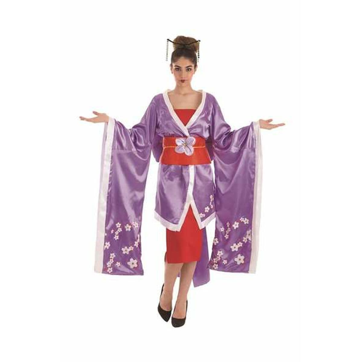 Disfraz para Adultos Geisha M/L Morado (3 Piezas) - Image 2