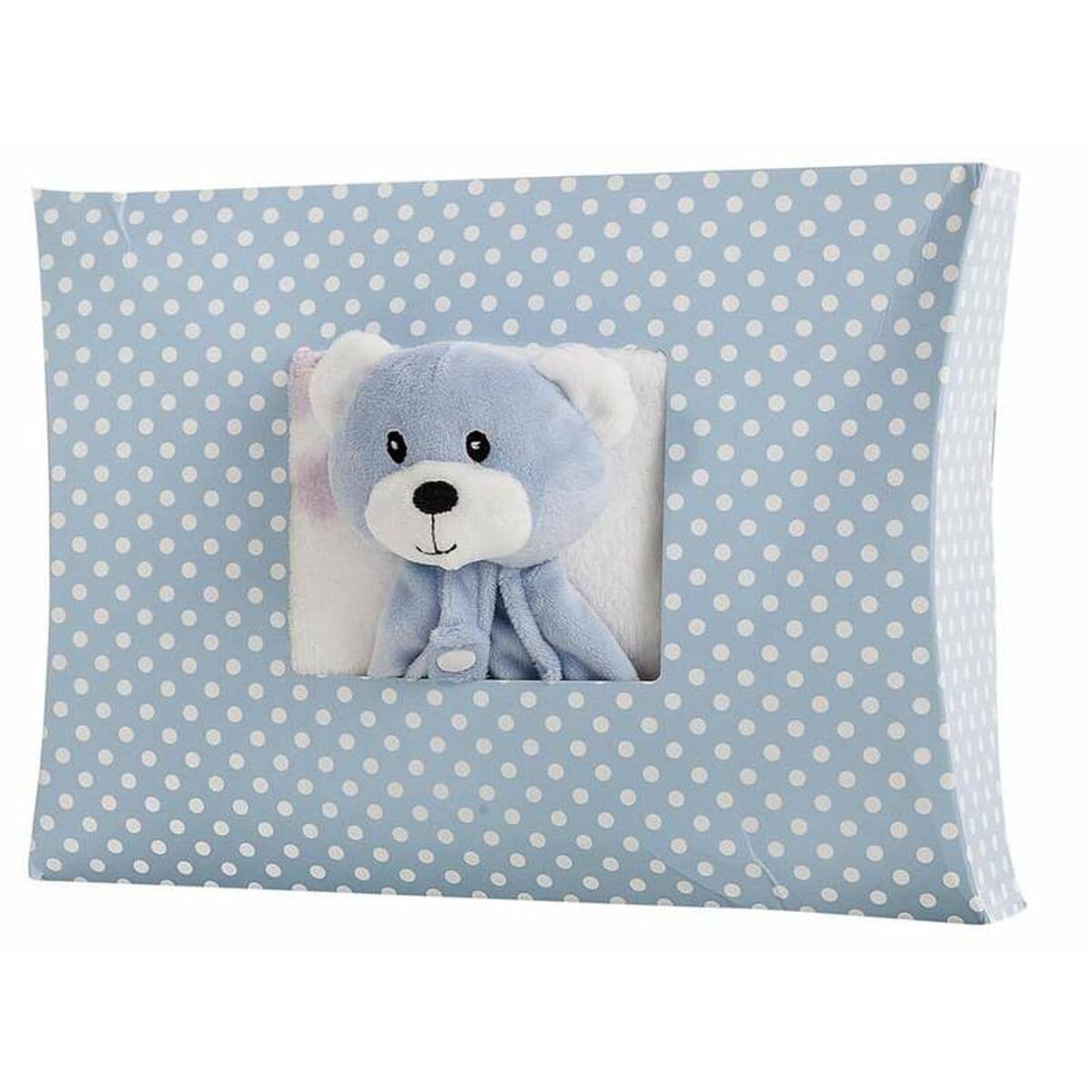 Babydeken Baby Dekbed Blauw Roze 90 x 75 cm - Image 2