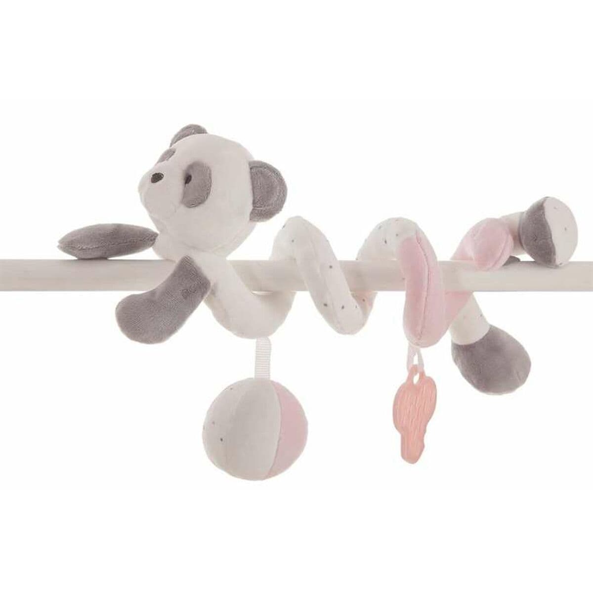 Activiteitsspiraal 25 cm Pandabeer Roze - Image 2