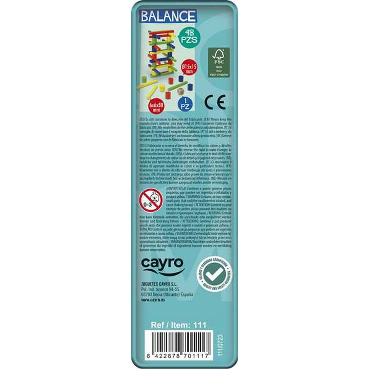 Jeu d’habileté Cayro Balance 48 Pièces - Image 4