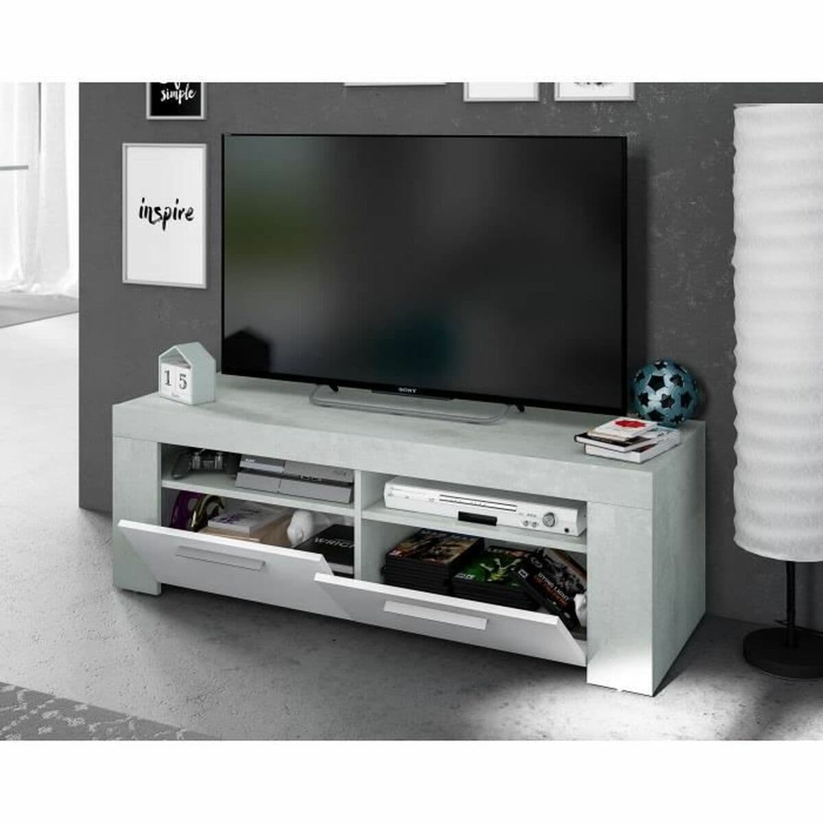 Meubles de télévision AMBIT Gris - Image 3