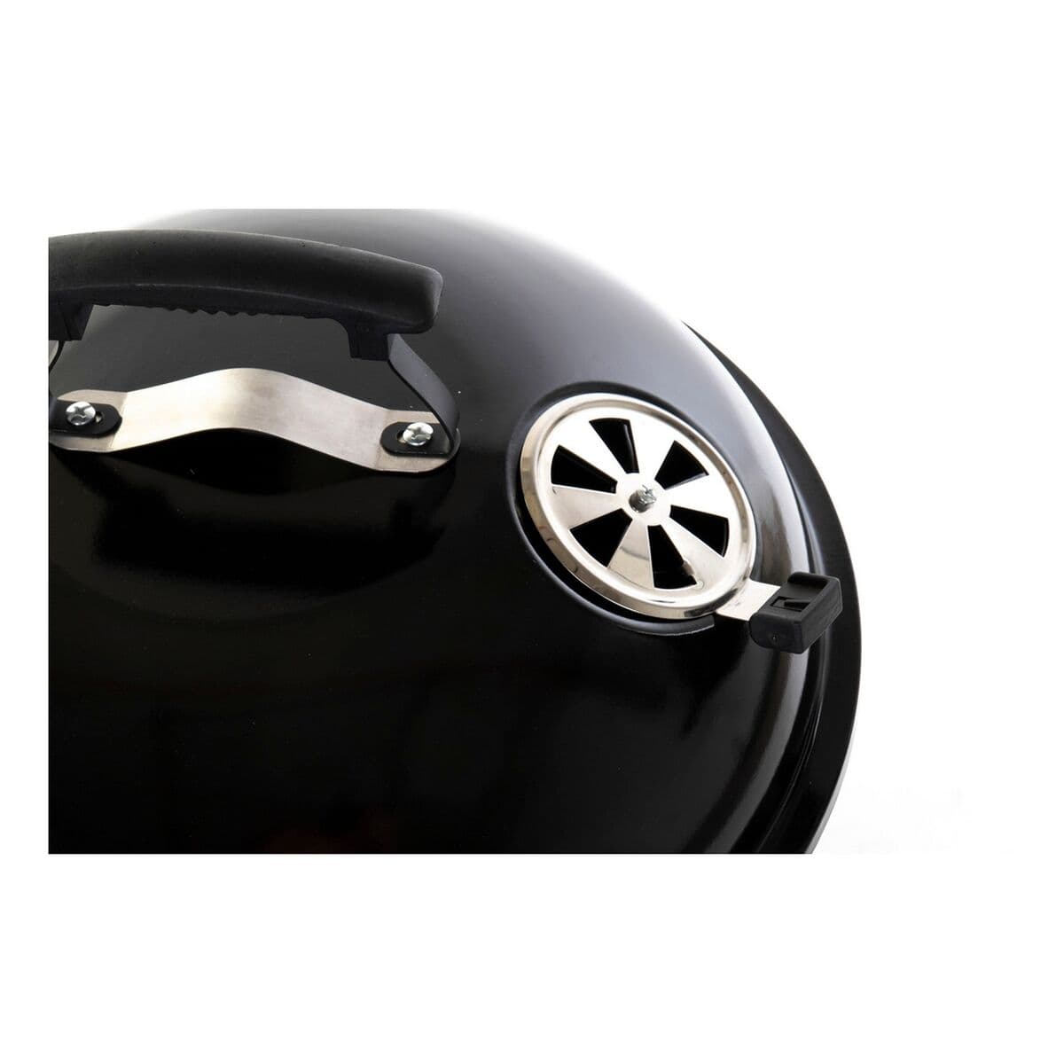 Barbacoa de Carbón con Tapa y Ruedas DKD Home Decor Negro Metal Plástico Rectangular 52,4 x 59 x 91,6 cm - Image 2