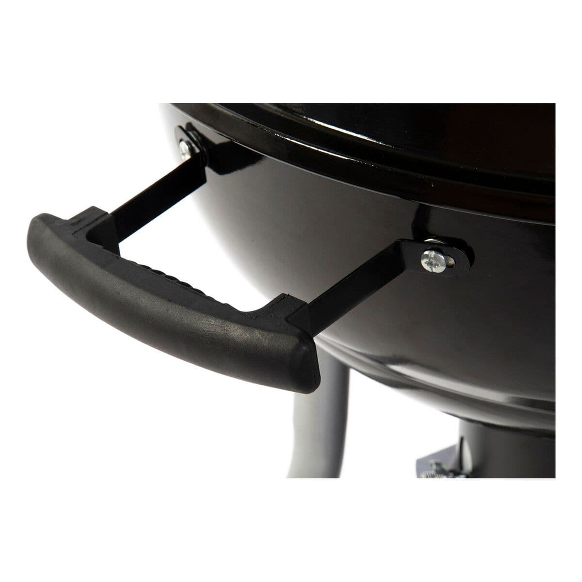 Barbacoa de Carbón con Tapa y Ruedas DKD Home Decor Negro Metal Plástico Rectangular 52,4 x 59 x 91,6 cm - Image 6