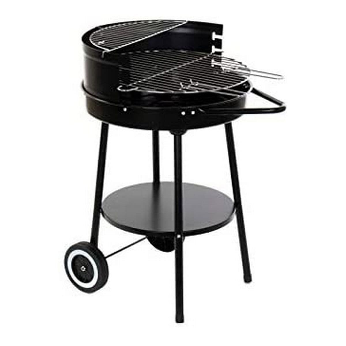 Barbacoa de Carbón con Ruedas DKD Home Decor Negro Metal Plástico 59 x 49,5 x 82 cm - Image 2