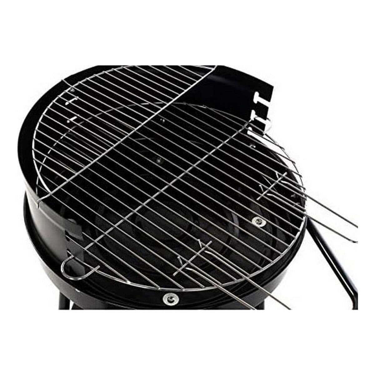 Barbacoa de Carbón con Ruedas DKD Home Decor Negro Metal Plástico 59 x 49,5 x 82 cm - Image 3