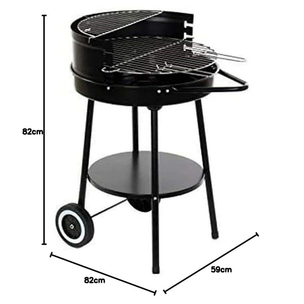 Barbecue a Carboni con Ruote DKD Home Decor Nero (Ricondizionati B) - Image 16