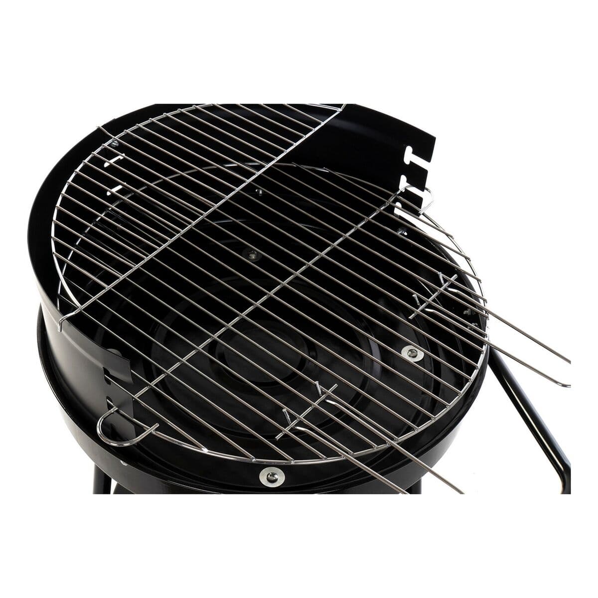 Barbacoa de Carbón con Ruedas DKD Home Decor Negro Metal Plástico 59 x 49,5 x 82 cm - Image 6