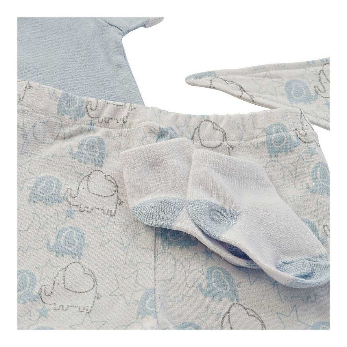 Set Regalo per Neonati DKD Home Decor BE-180261 Azzurro Bianco Rosa (2 Unità) - Image 2