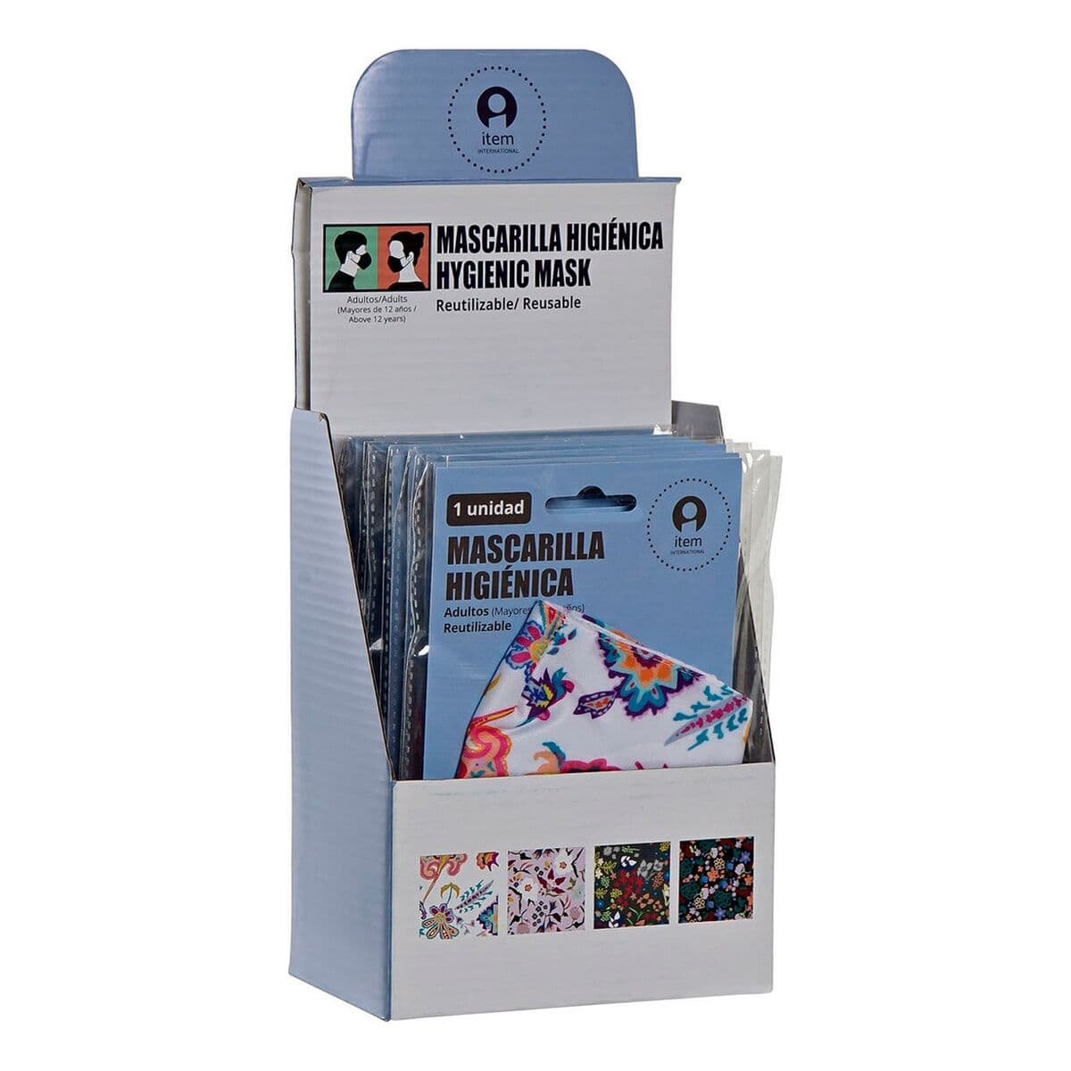 Mască facială igienică DKD Home Decor Multicolor 4 Unități - Image 4