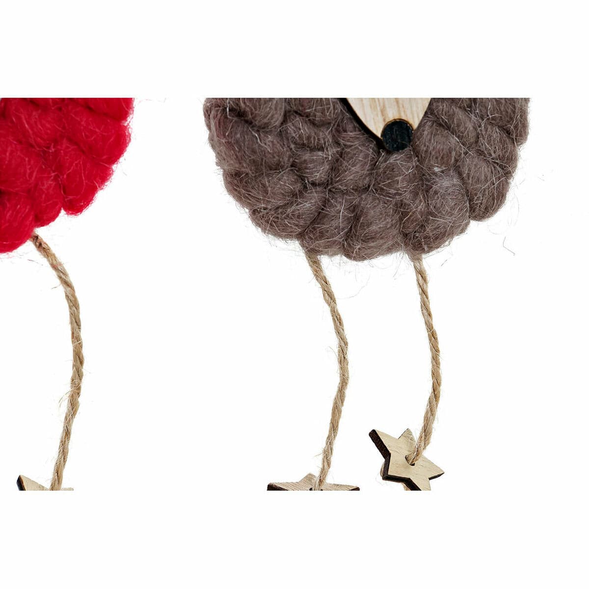 Kerstversiering DKD Home Decor Polyester Hout Rendier (3 pcs) (8 x 3 x 26 cm) - Image 2