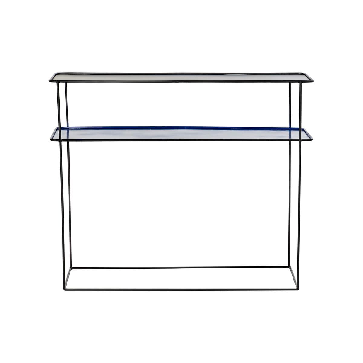 Set de mobilier DKD Home Decor Albastru Negru 70 x 27 x 45 cm 40 x 27 x 45 cm 80 x 27 x 65 cm 80 x 27,5 x 65 cm - Image 3