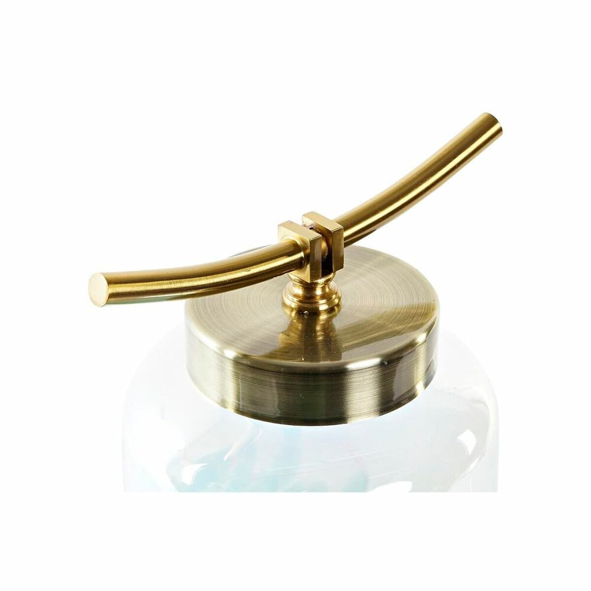 Vaso DKD Home Decor Azzurro Dorato Metallo Cristallo Mediterraneo 19 x 15 x 33 cm - Image 2