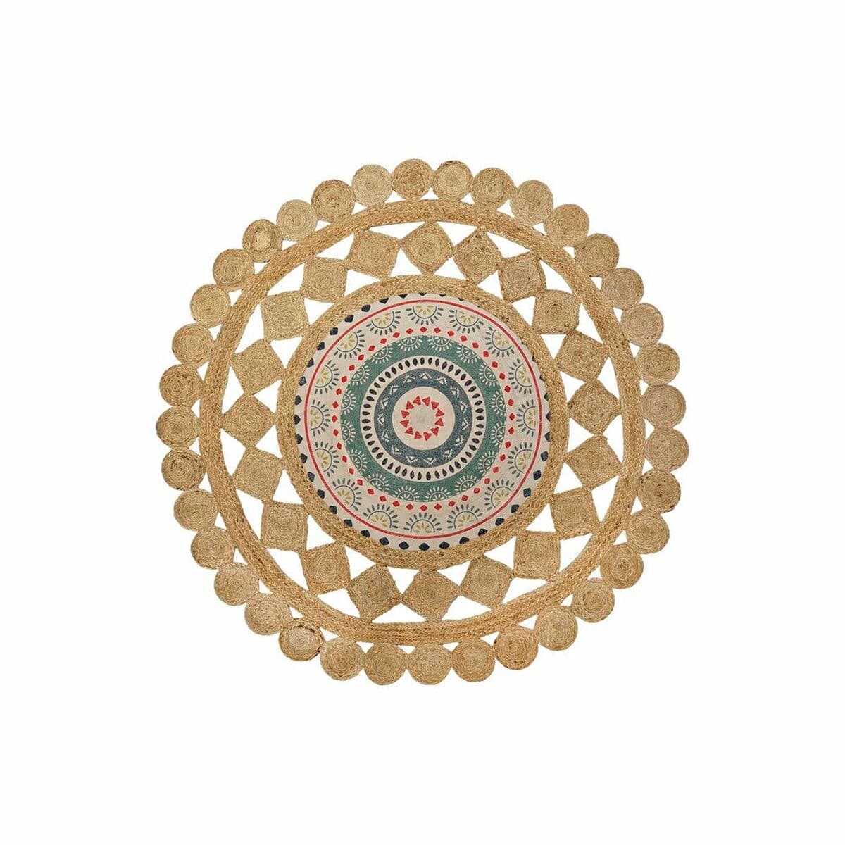 Matta DKD Home Decor Brun Multicolour (150 x 150 x 0,75 cm)