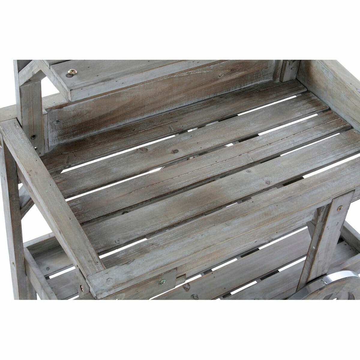 Carro de Jardín DKD Home Decor 87 x 14 x 109 cm 87 x 41 x 109 cm Marrón claro - Image 3