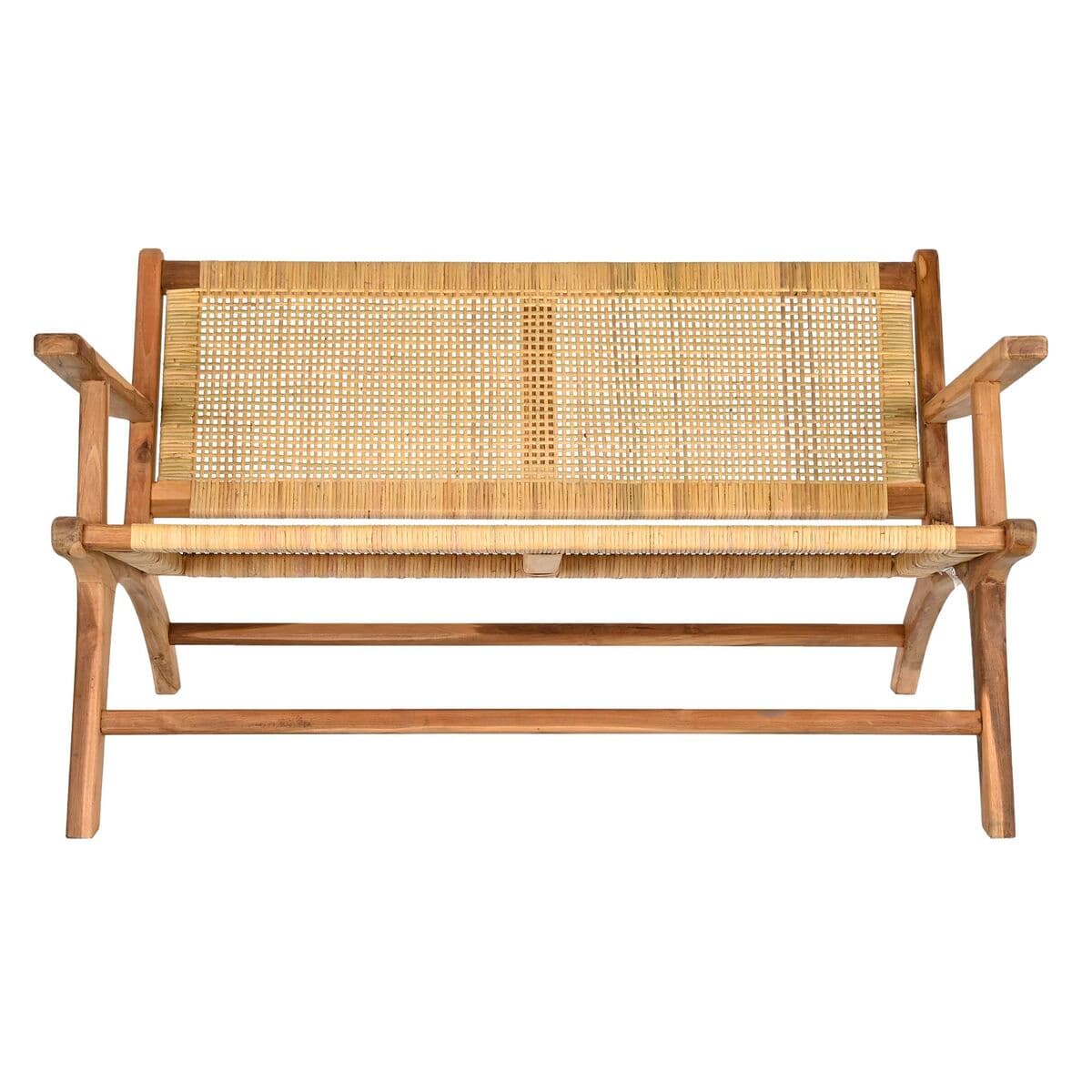 Banco DKD Home Decor Marrón Natural 120 x 76 x 68 cm - Image 3
