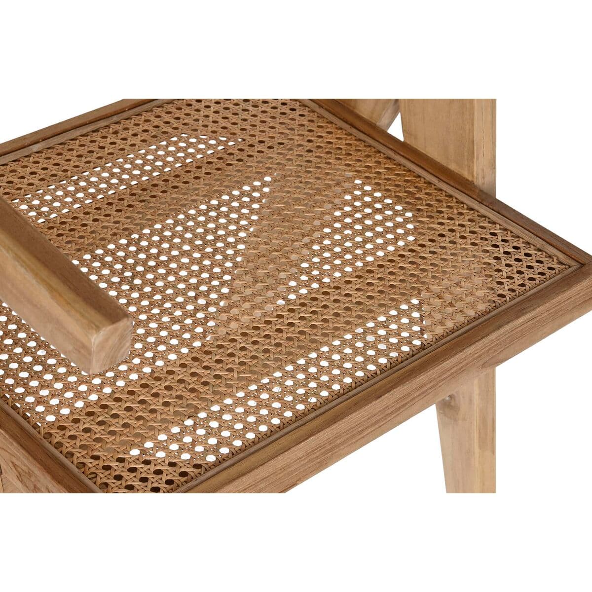 Jedálenská stolička DKD Home Decor Prírodná Teak Ratan (58 x 56 x 82 cm) - Image 5
