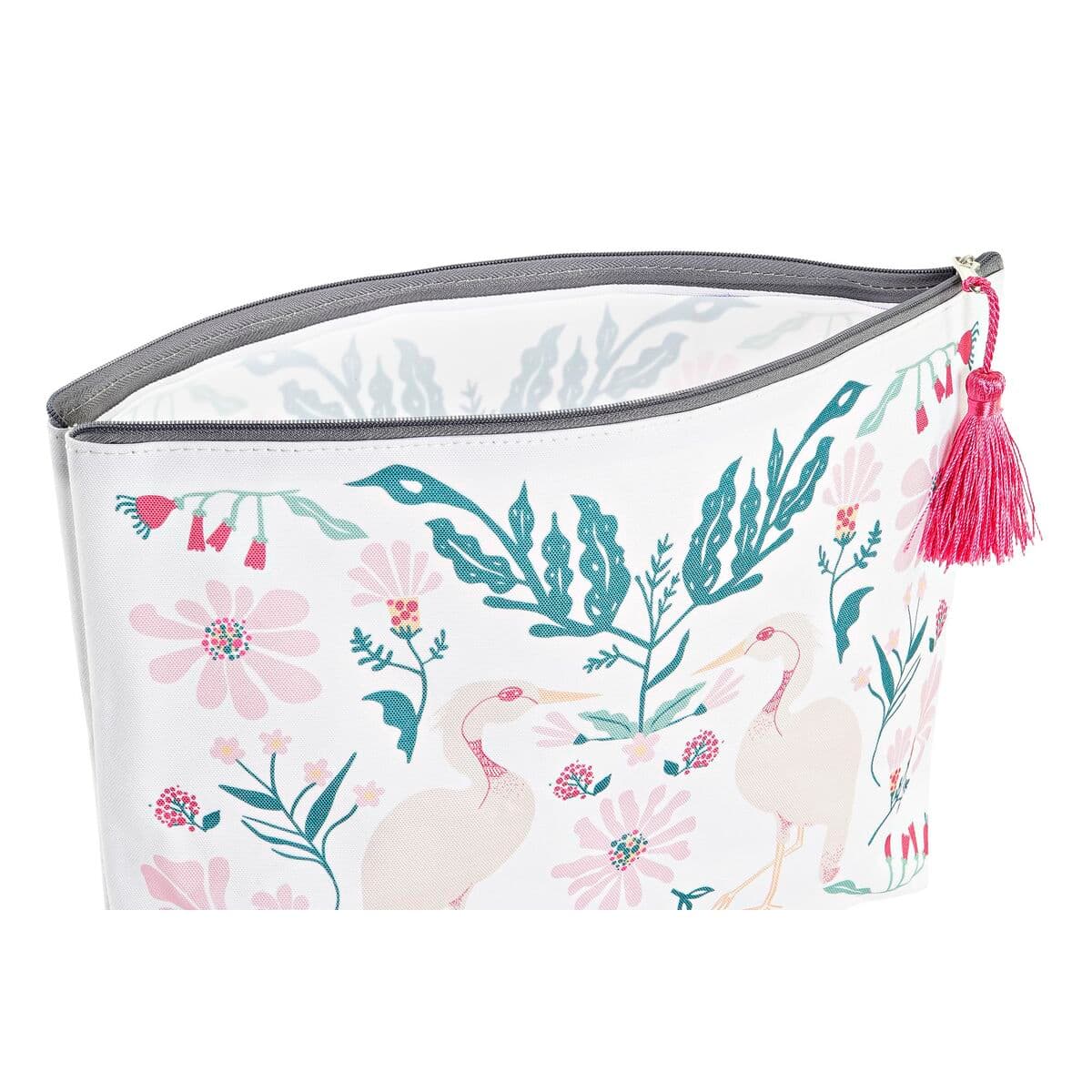 Higienos reikmenų krepšys DKD Home Decor Balta Rusvai gelsva Spalvotas (2 vnt.) - Image 3