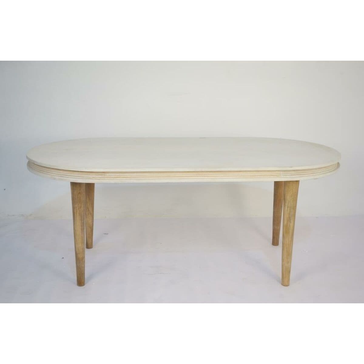 Tavolo da Pranzo DKD Home Decor Bianco Dorato Ottone Legno di mango 180 x 90 x 76 cm - Image 4
